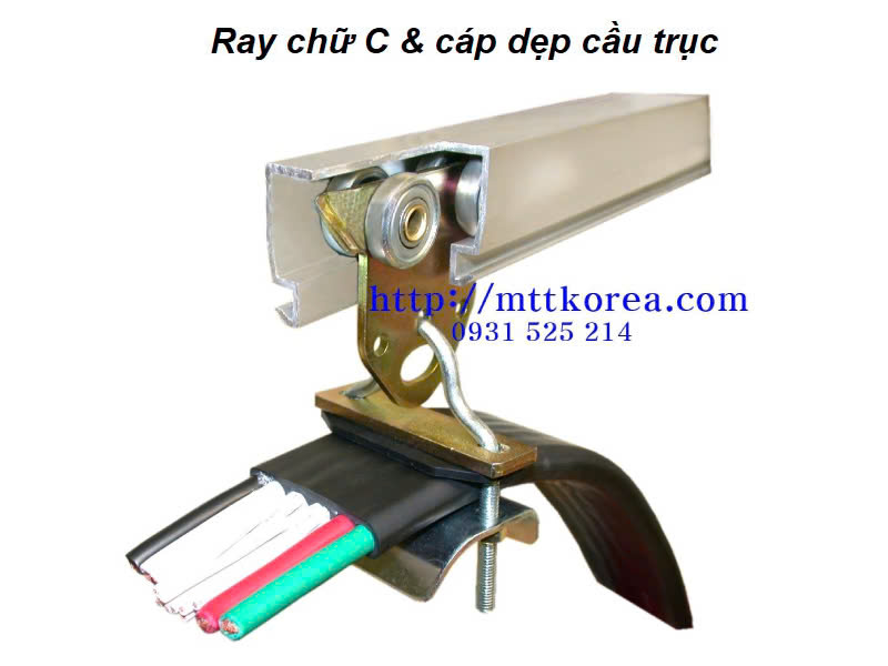 Ray chữ C và cáp dẹt cầu trục